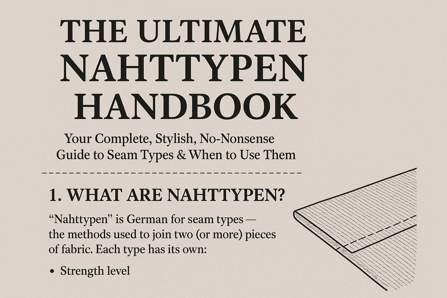 Nahttypen—A Complete Guide to Seam Types (and When to Use Them)