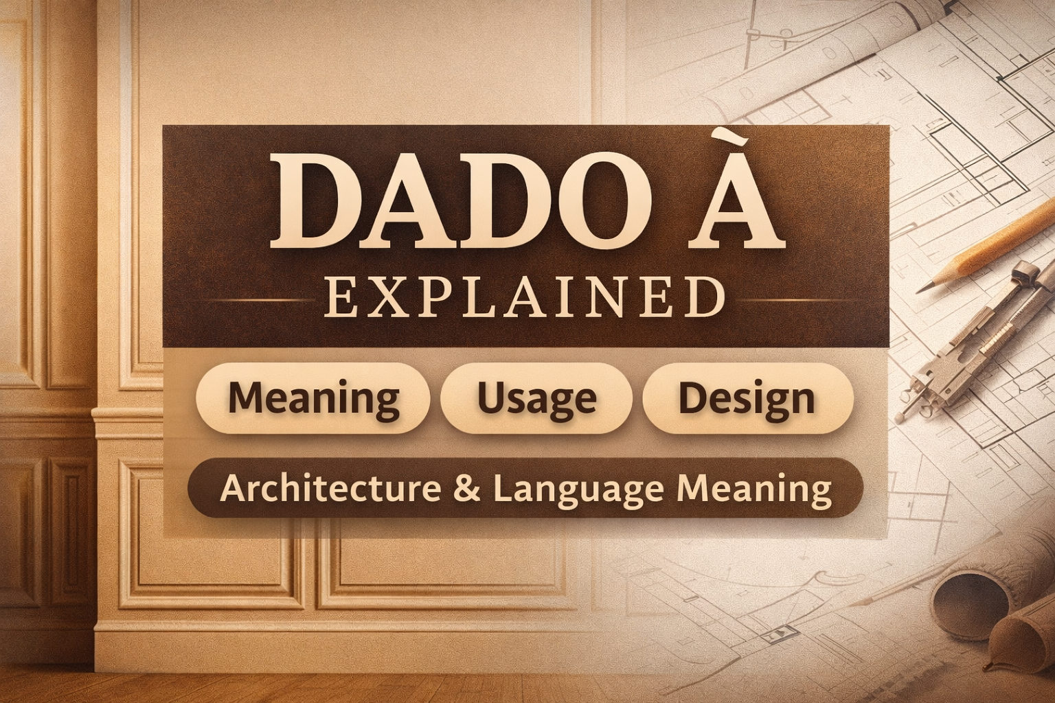 Dado À: Meaning, Usage, History, and Design Significance Explained (Complete Guide)